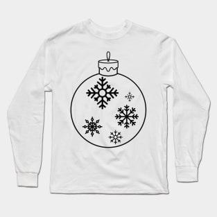 Christmas Ball - Snowflakes Long Sleeve T-Shirt